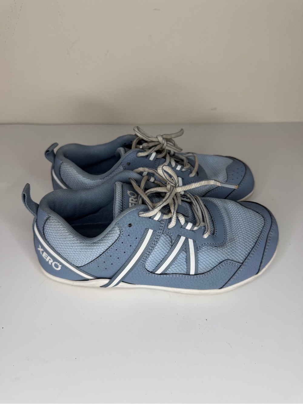 XERO SHOES Prio Training Athletic Minimalist Blue White Women’s Size 38 US 7.5